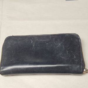 Womens Black Leather Wallet